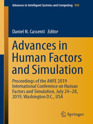 cover image of Advances in Human Factors and Simulation